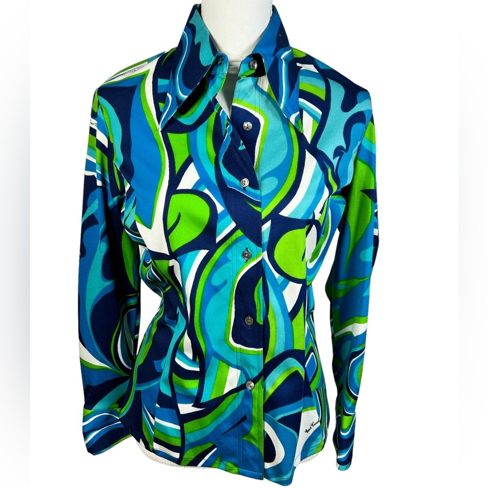 -Vintage Vincent Italian‎ Funky Shirt